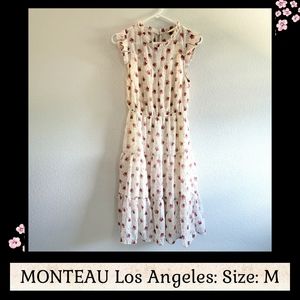 (NWOT): MONTEAU Los Angeles/Size: M / Pink Floral Dress